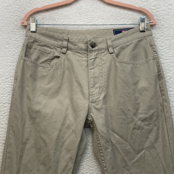 Vineyard Vines Pants Mens 30x30 Khaki 5 Pocket Chino Golf Stretch Straight Leg - Picture 4 of 13